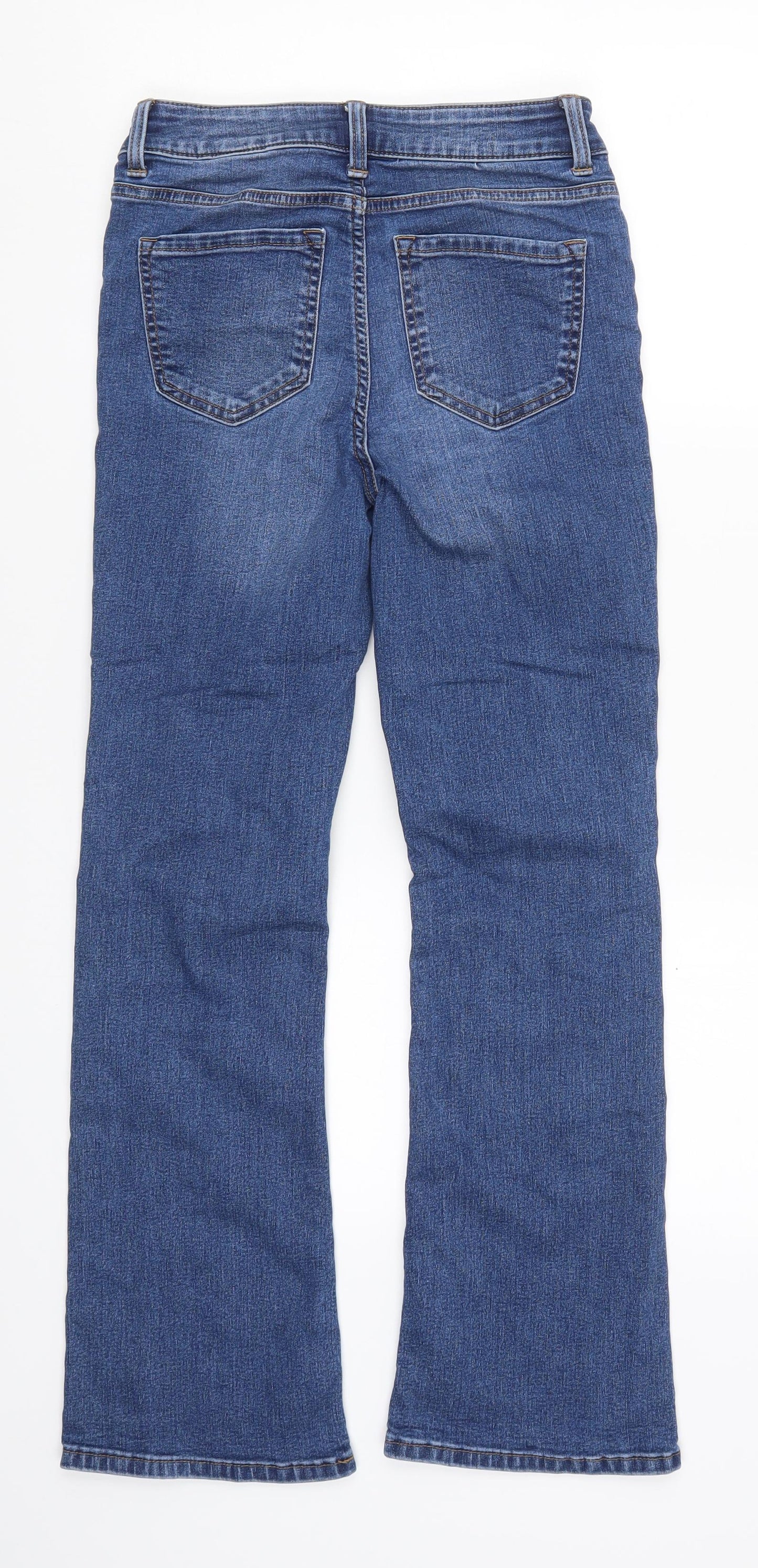 Marks and Spencer Womens Blue  Denim Bootcut Jeans Size 8 L27 in