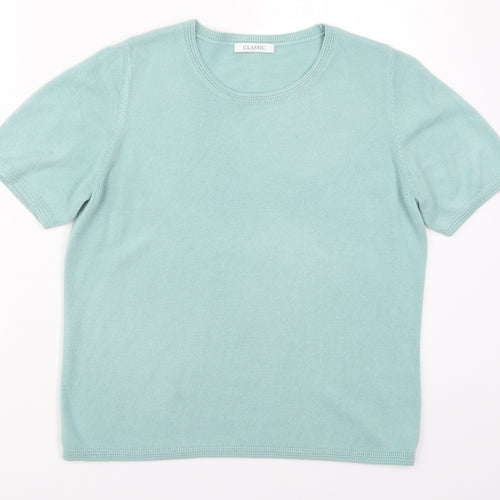 Marks and Spencer Womens Blue  Knit Pullover Jumper Size 14