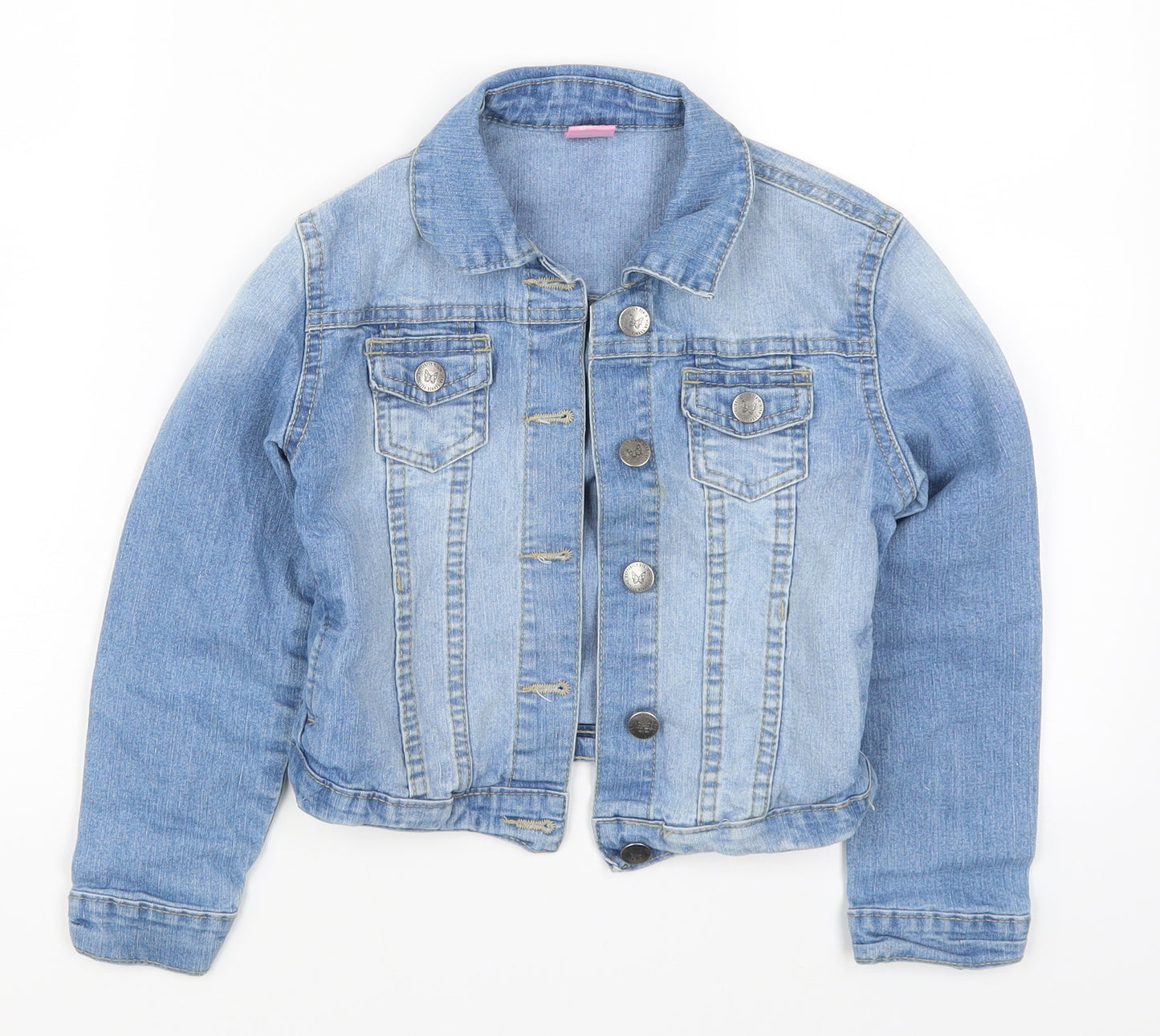 Kiki & Koko Girls Blue  Denim Jacket  Size 7 Years