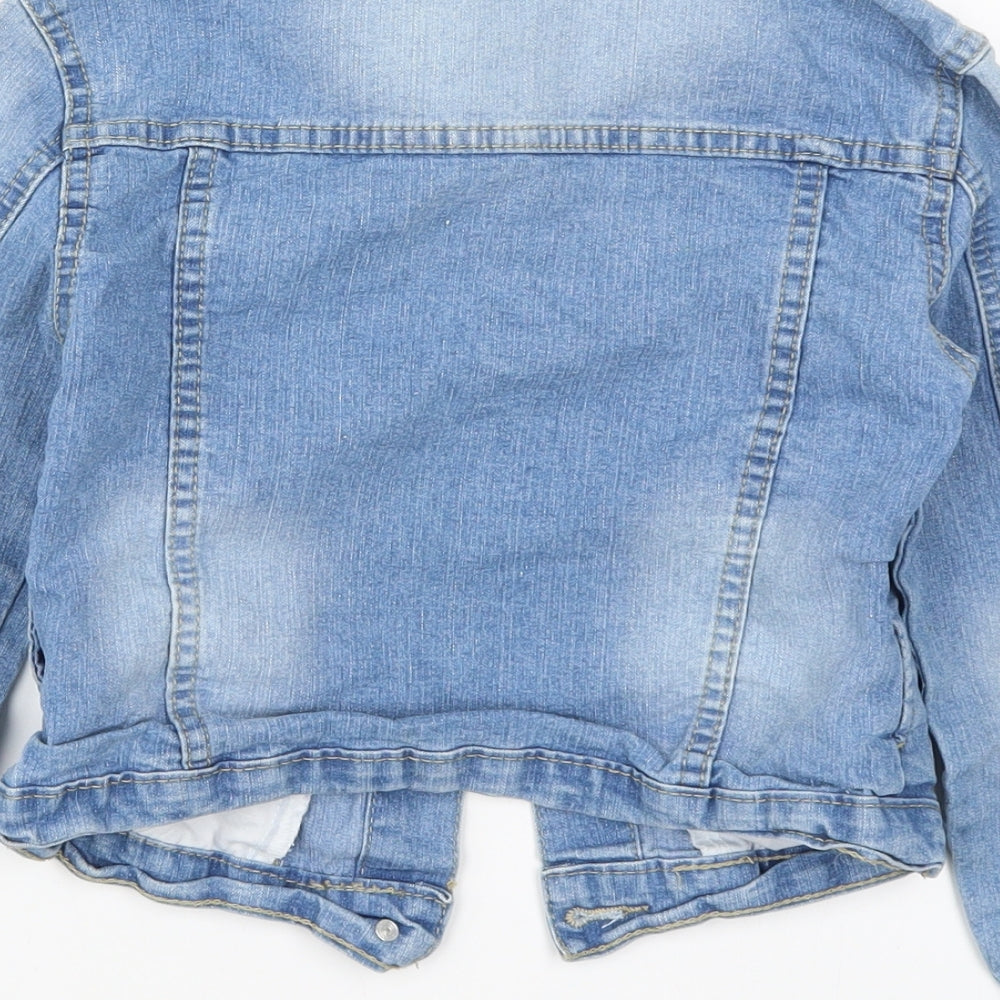 Kiki & Koko Girls Blue  Denim Jacket  Size 7 Years