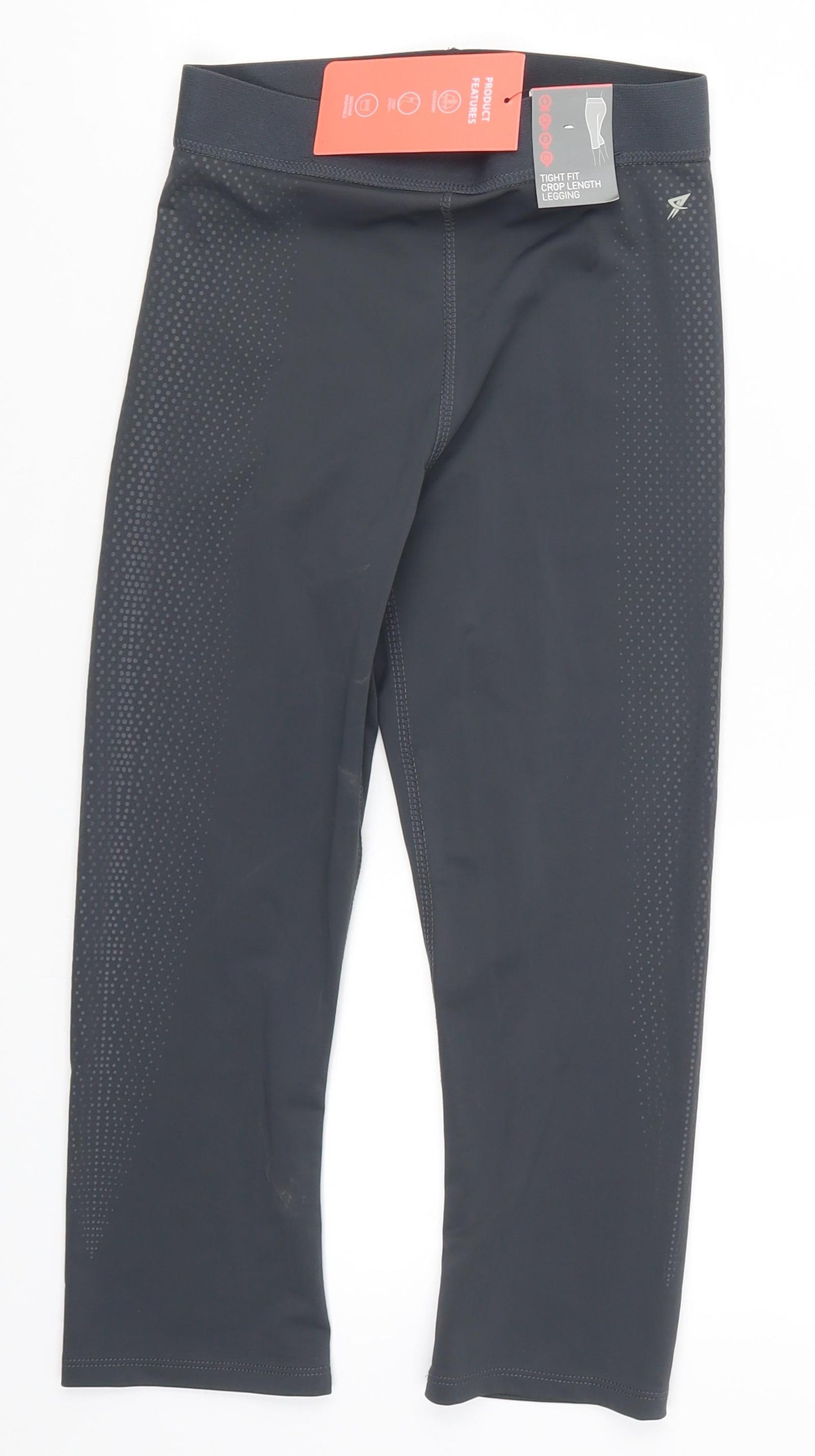 Primark Womens Grey   Cropped Leggings Size 6 L17 in