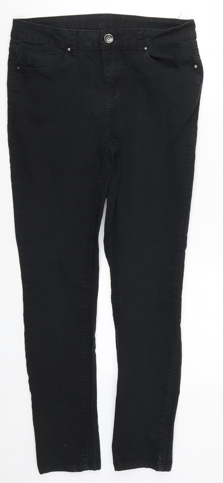 New Look Womens Black Denim Skinny Jeans Size 10 L27 in