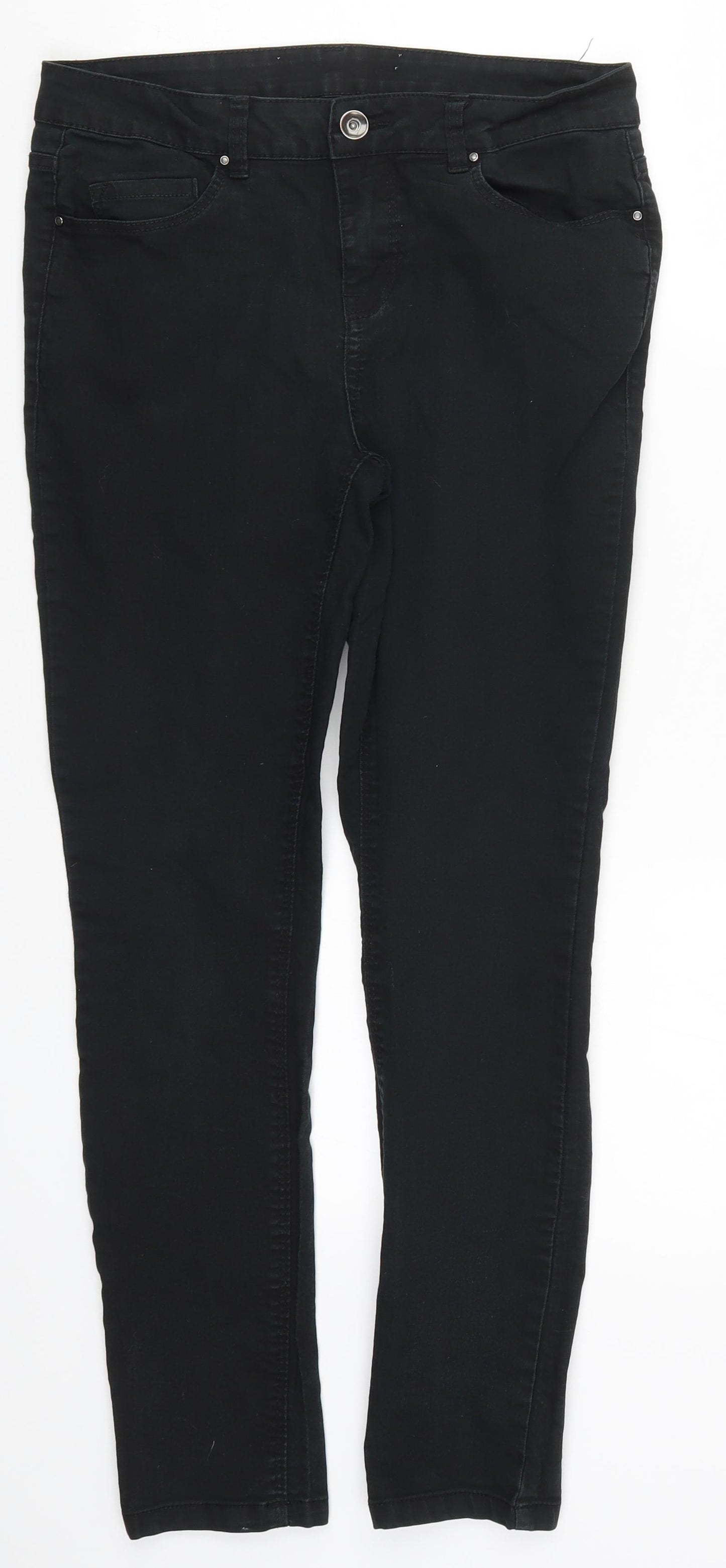 New Look Womens Black  Denim Skinny Jeans Size 10 L27 in
