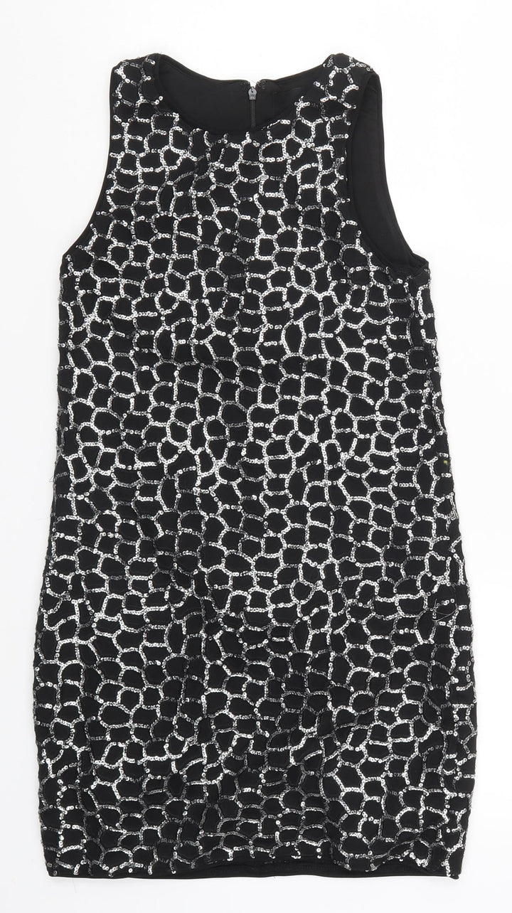 H&M Womens Black Geometric  Mini  Size XS
