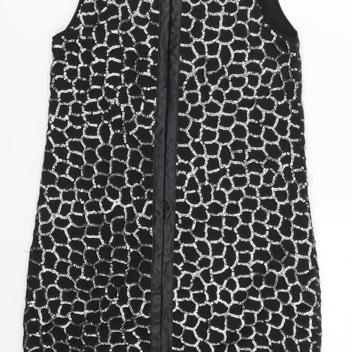 H&M Womens Black Geometric  Mini  Size XS