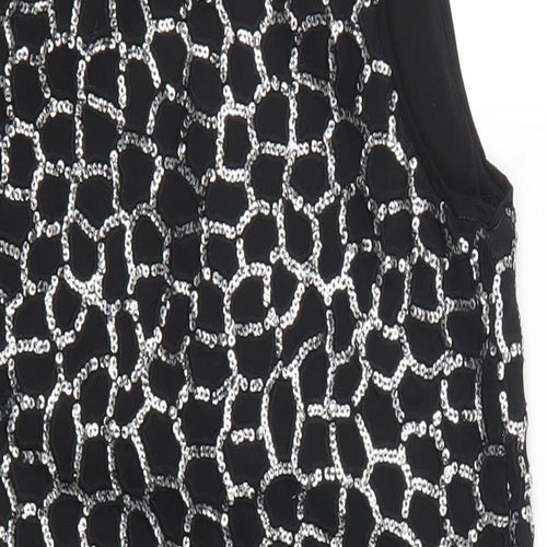 H&M Womens Black Geometric  Mini  Size XS