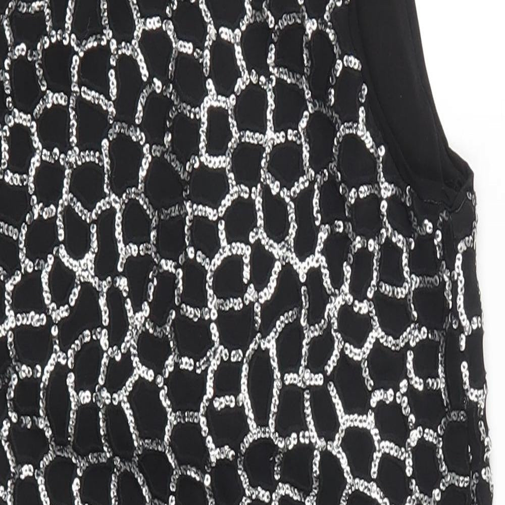 H&M Womens Black Geometric  Mini  Size XS