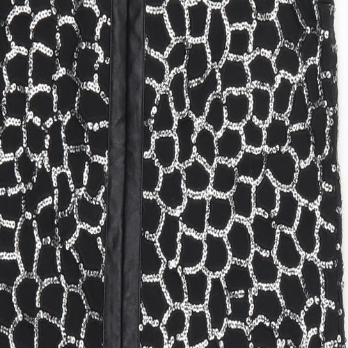 H&M Womens Black Geometric  Mini  Size XS