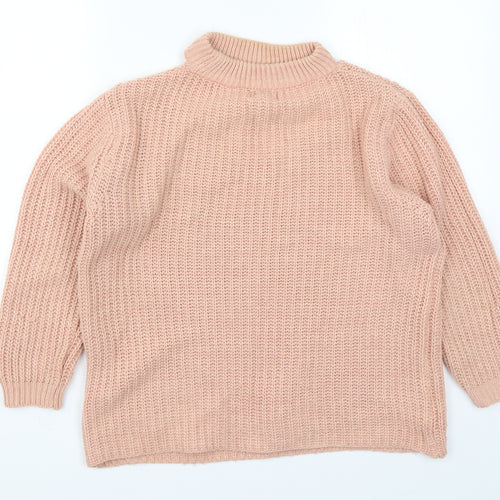 Aprcot Womens Pink  Knit Pullover Jumper Size S