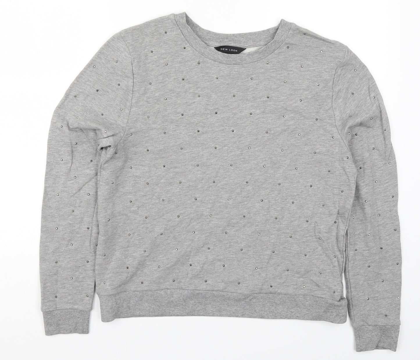 New Look Womens Grey   Pullover Sweatshirt Size 12