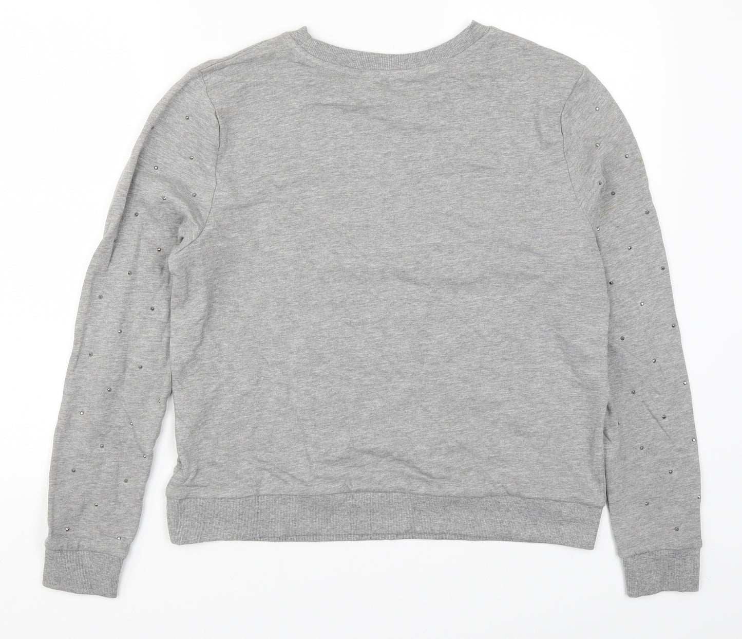 New Look Womens Grey   Pullover Sweatshirt Size 12