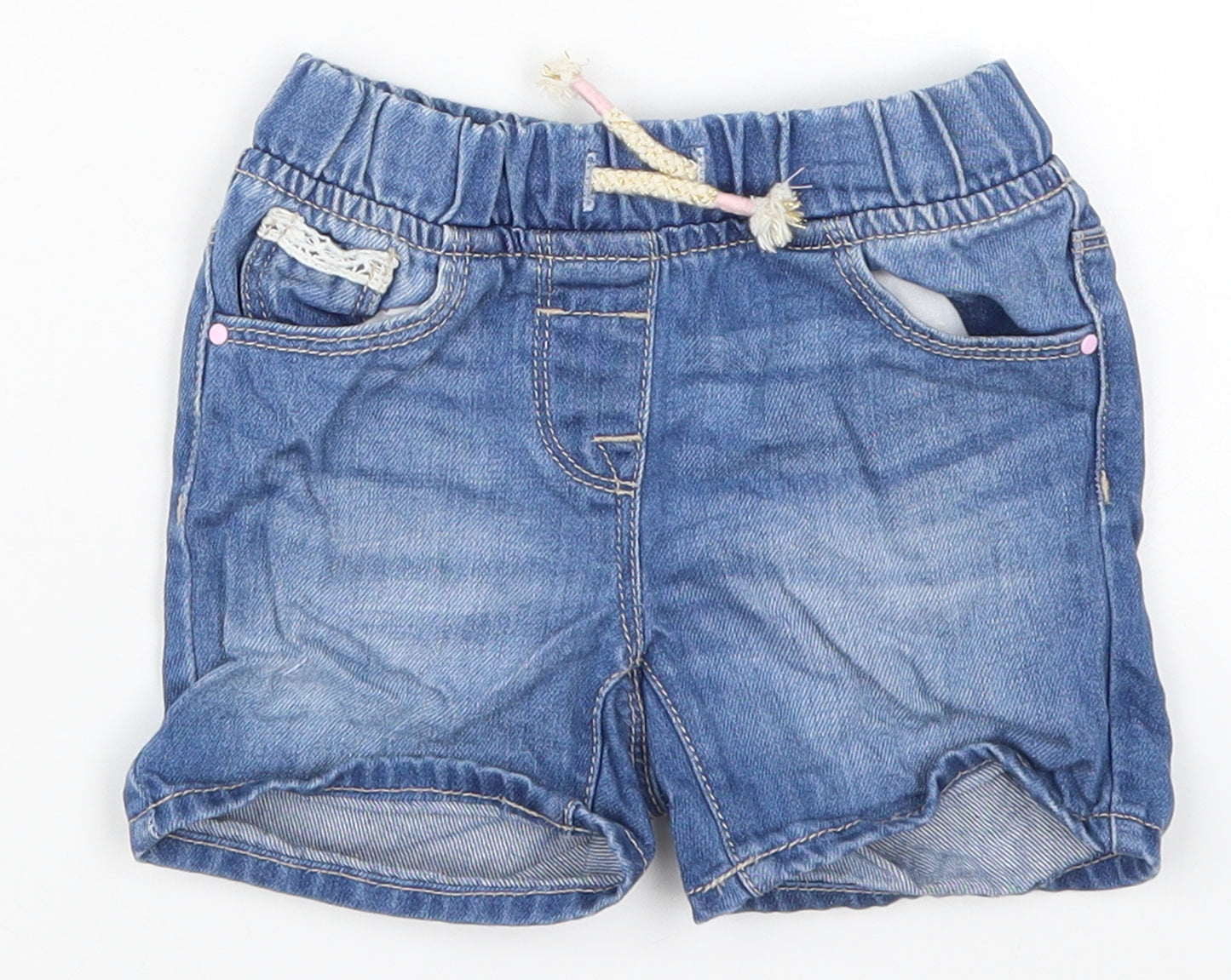 NEXT Girls Blue  Denim Cropped Jeans Size 18-24 Months