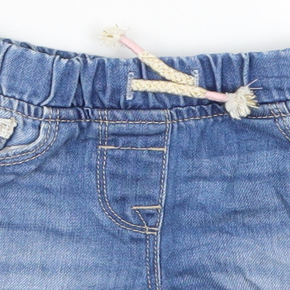 NEXT Girls Blue  Denim Cropped Jeans Size 18-24 Months