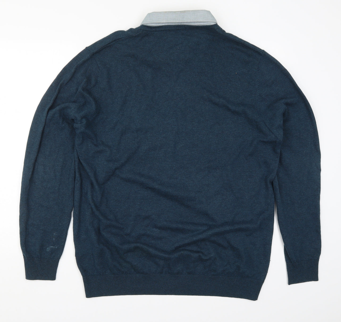 George Mens Blue  Knit Pullover Jumper Size XL