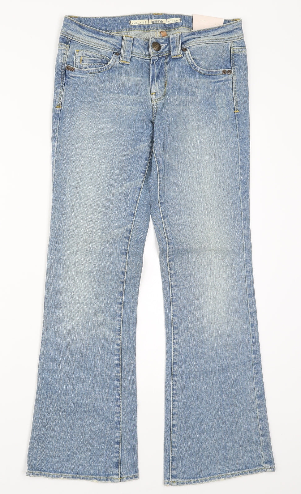 Topshop Womens Blue  Denim Bootcut Jeans Size 26 L30 in