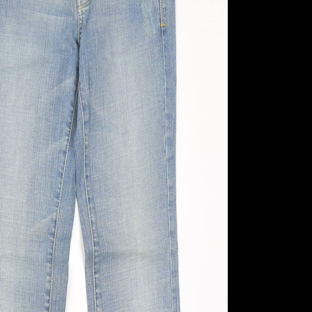Topshop Womens Blue  Denim Bootcut Jeans Size 26 L30 in