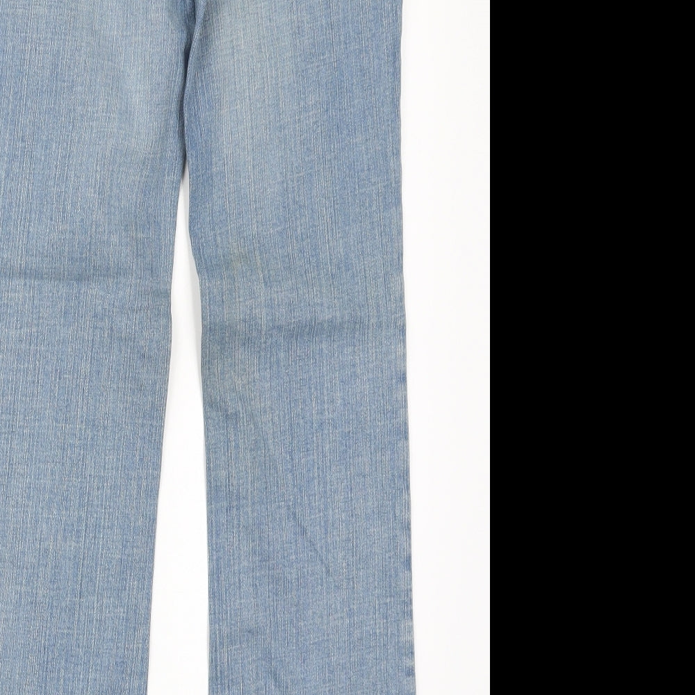 Topshop Womens Blue  Denim Bootcut Jeans Size 26 L30 in