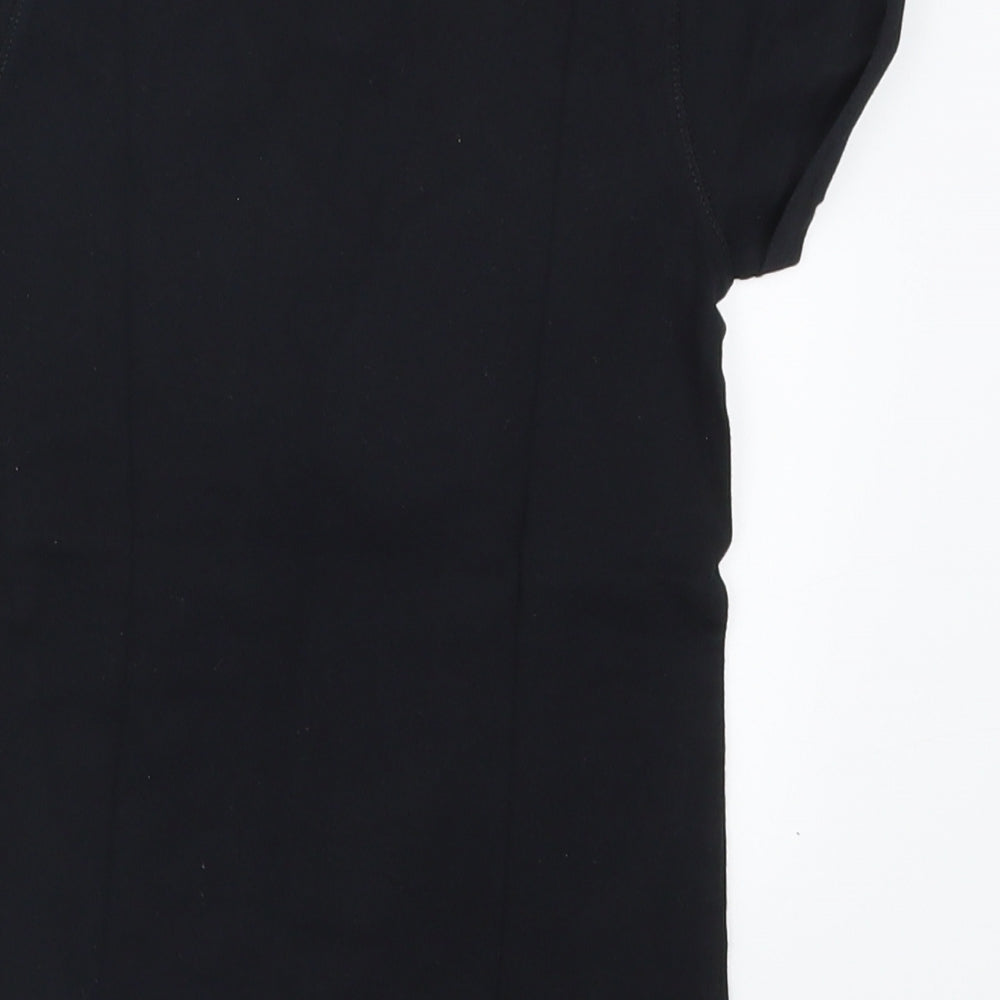 Young Dimension Girls Black   Basic T-Shirt Size 7-8 Years  - I Love My Friends