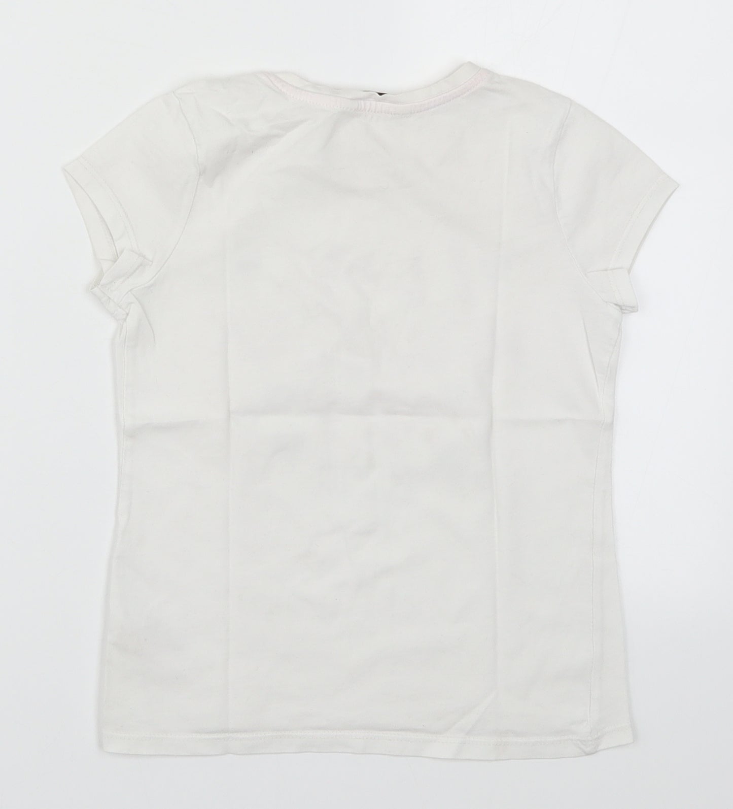 George Girls White   Basic T-Shirt Size 7-8 Years  - I Love New York City