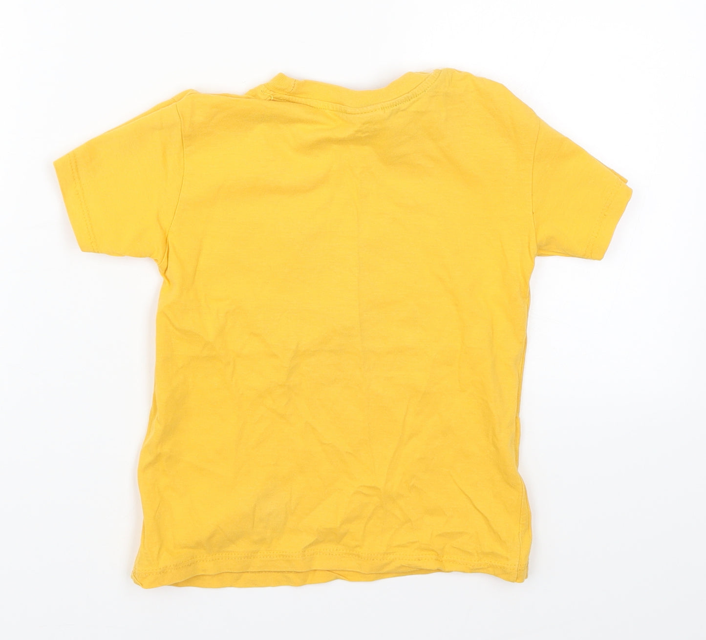 Pir Pir Boys Yellow   Basic T-Shirt Size 7-8 Years  - eLescott Denim Sport