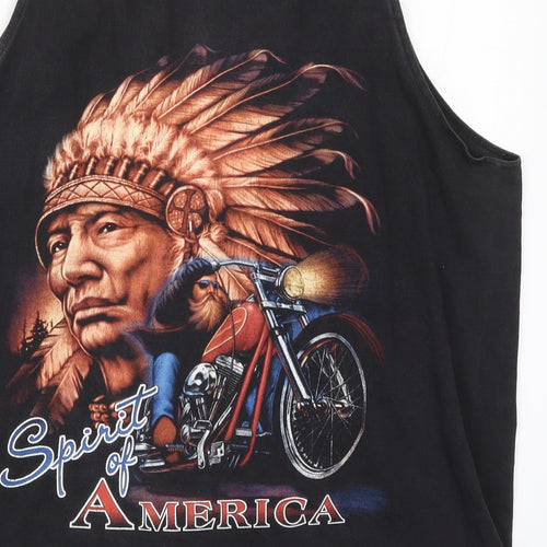 PK Mens Black    T-Shirt Size XL  - Spirit of America