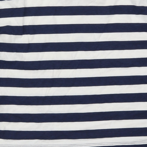 Topshop Womens Blue Striped  Pullover Sweatshirt Size 8  - Williamsburg