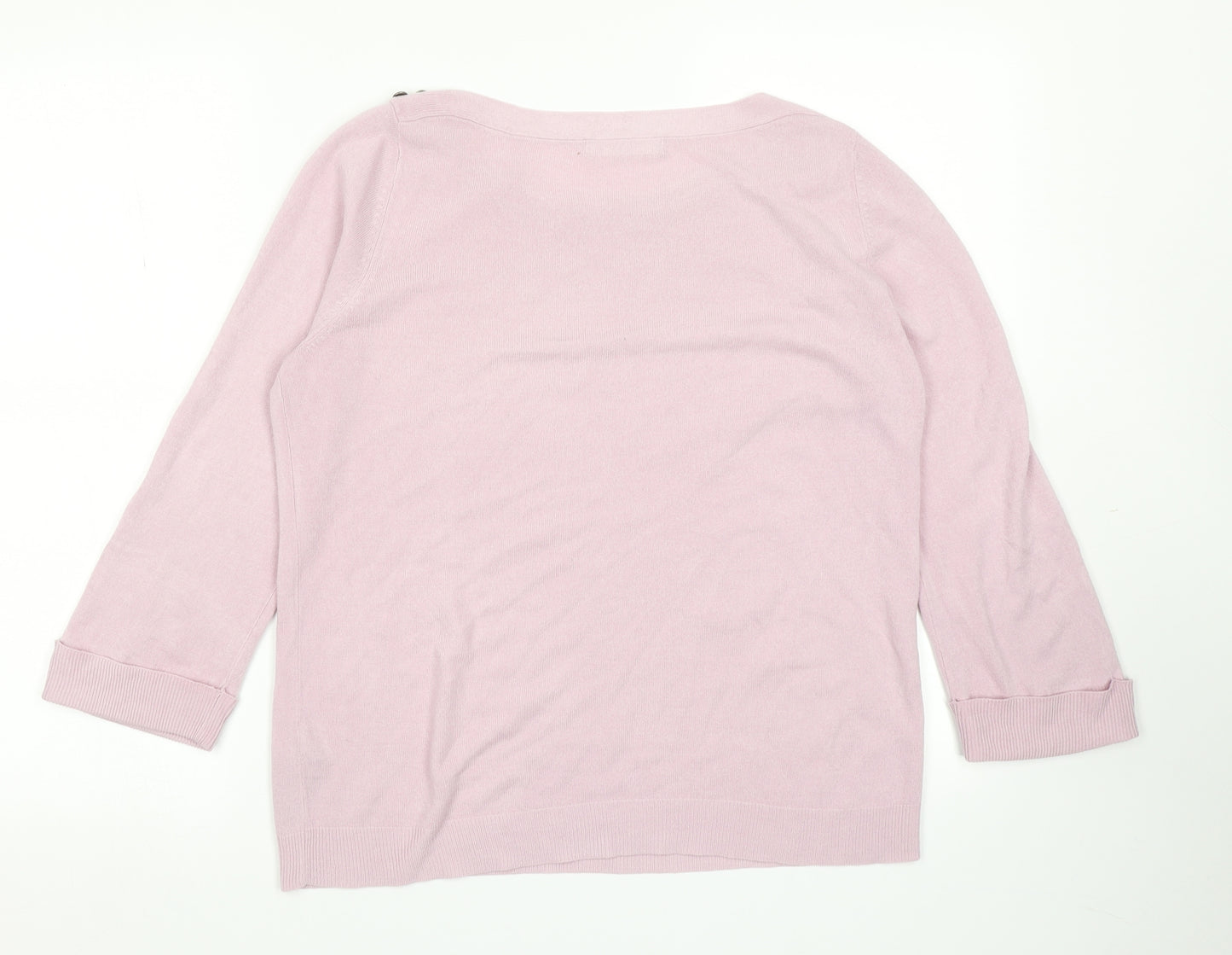 M&S Woman Womens Pink  Knit Pullover Jumper Size 14