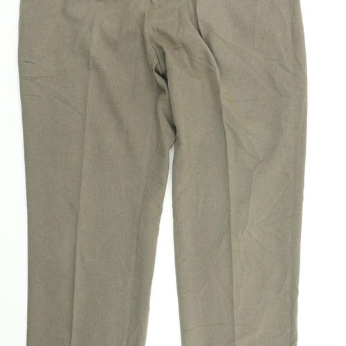 Jack Reid Mens Brown   Dress Pants Trousers Size 36 in L21 in