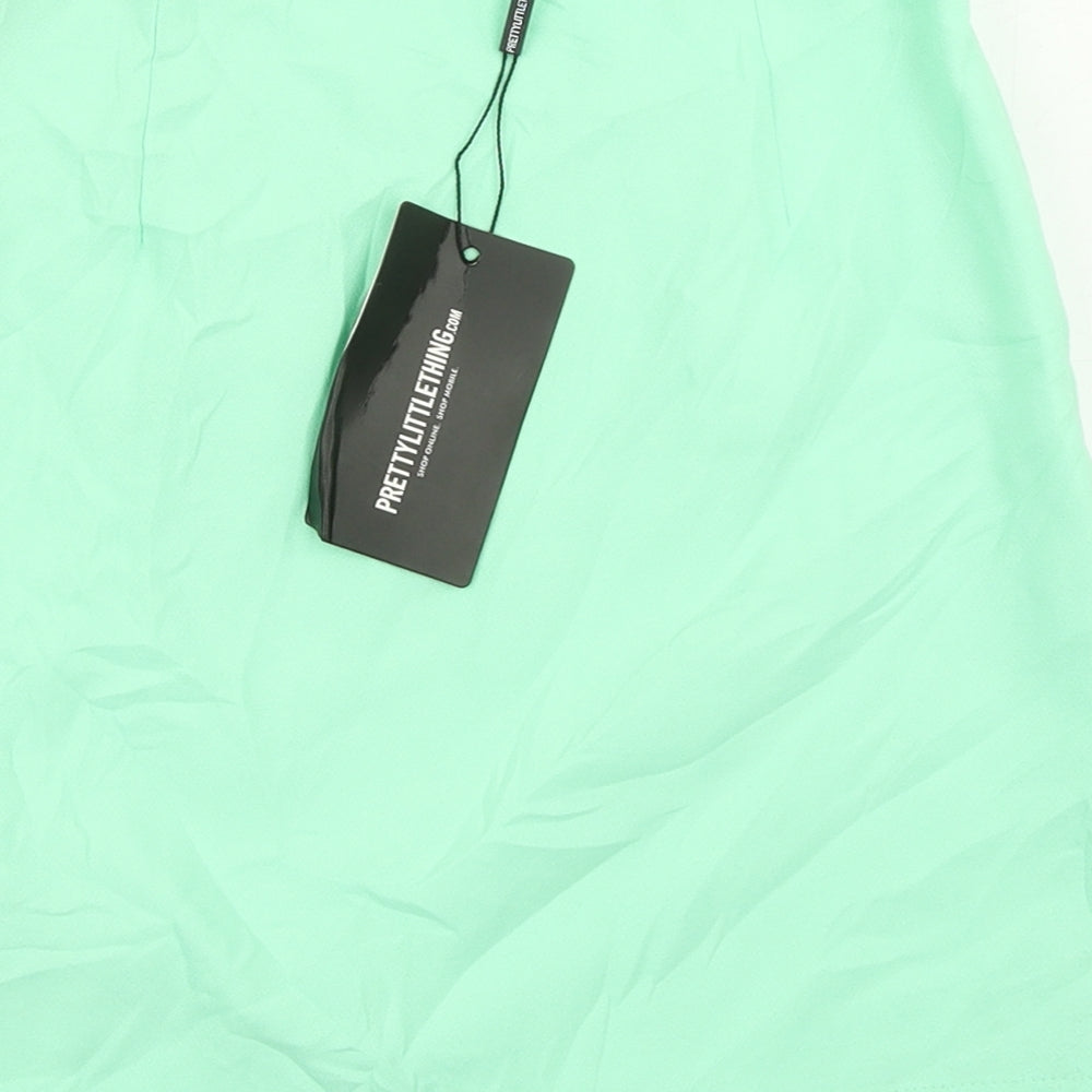 Petty Little Thing Womens Green   A-Line Skirt Size 6