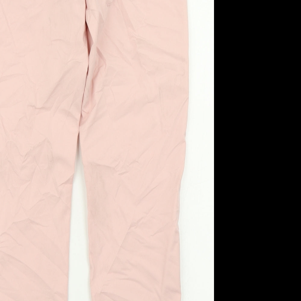 M&S Collection Womens Pink   Chino Trousers Size 6 L27 in