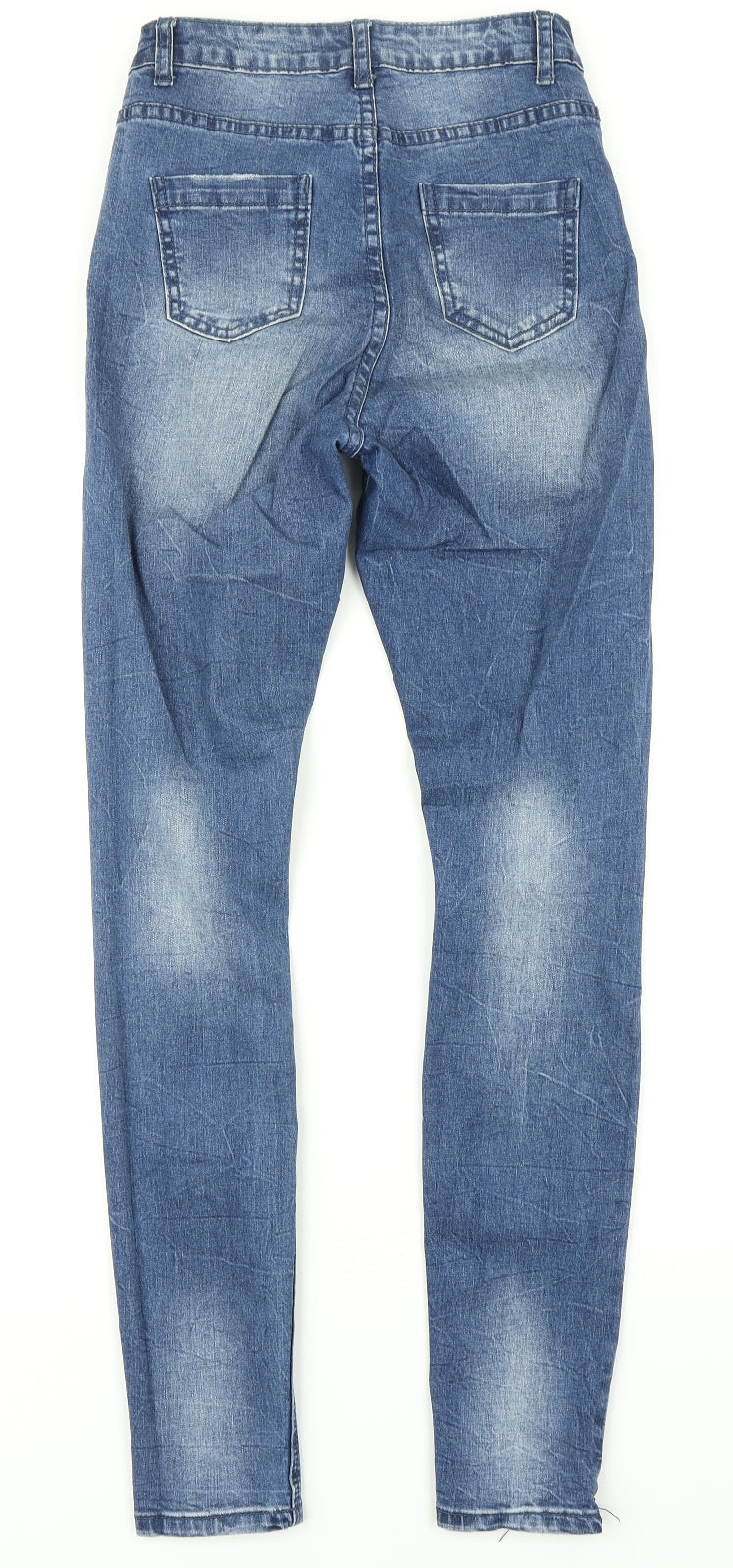 Missguided Womens Blue  Denim Skinny Jeans Size 6 L29 in