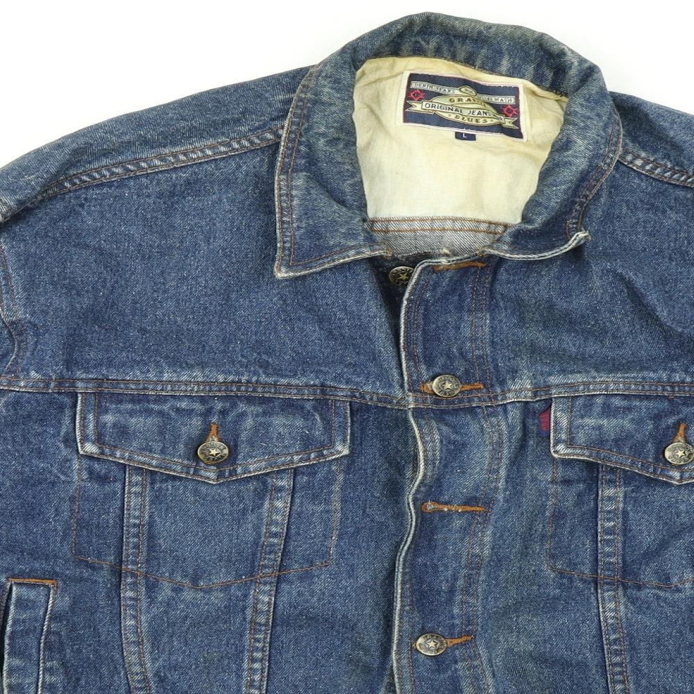 Granite Original Jeanswear Mens Blue  Denim Jacket  Size L