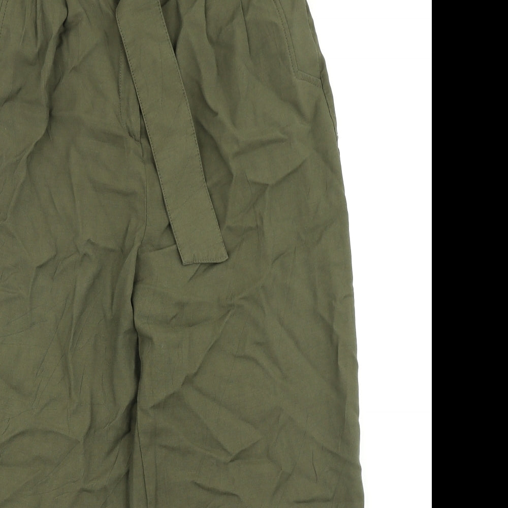 H&M Womens Green   Cargo Trousers Size 12 L22 in
