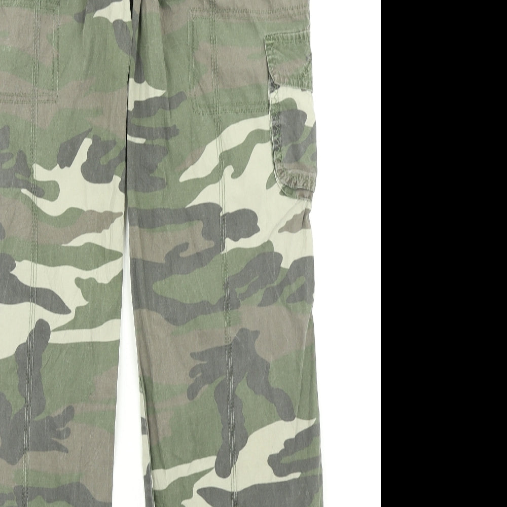 Cherokee Womens Green Camouflage  Cargo Trousers Size 10 L30 in