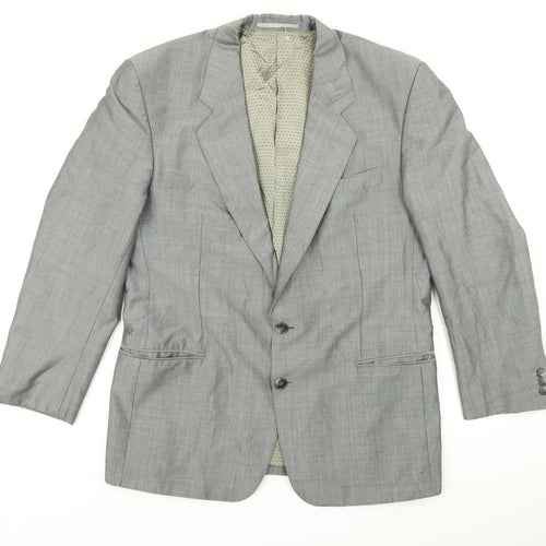 Licona Mens Grey Striped  Jacket Blazer Size 40