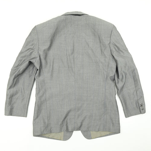 Licona Mens Grey Striped  Jacket Blazer Size 40
