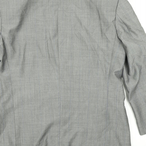 Licona Mens Grey Striped  Jacket Blazer Size 40