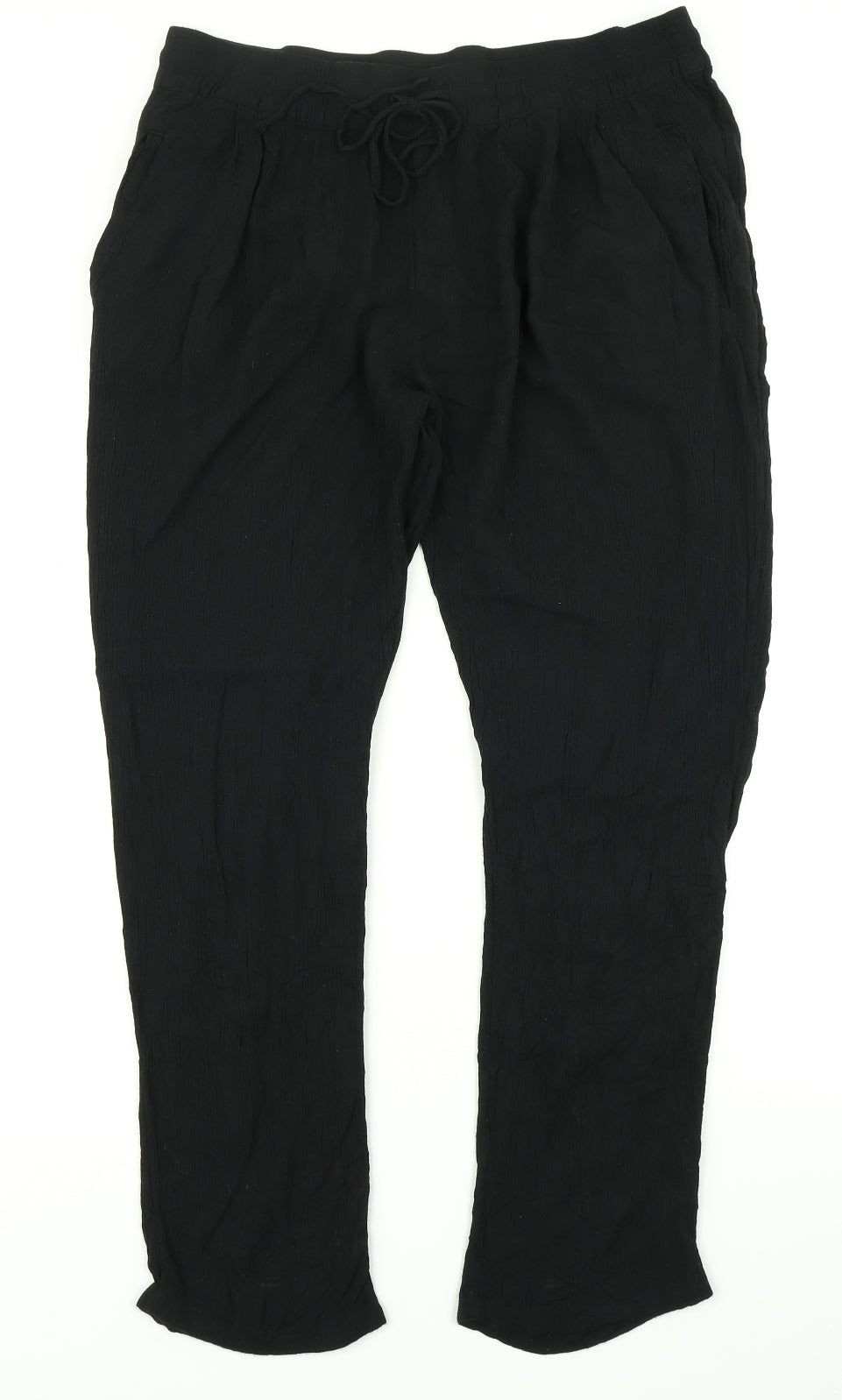 M&S Collection Womens Black   Trousers  Size 14 L28 in