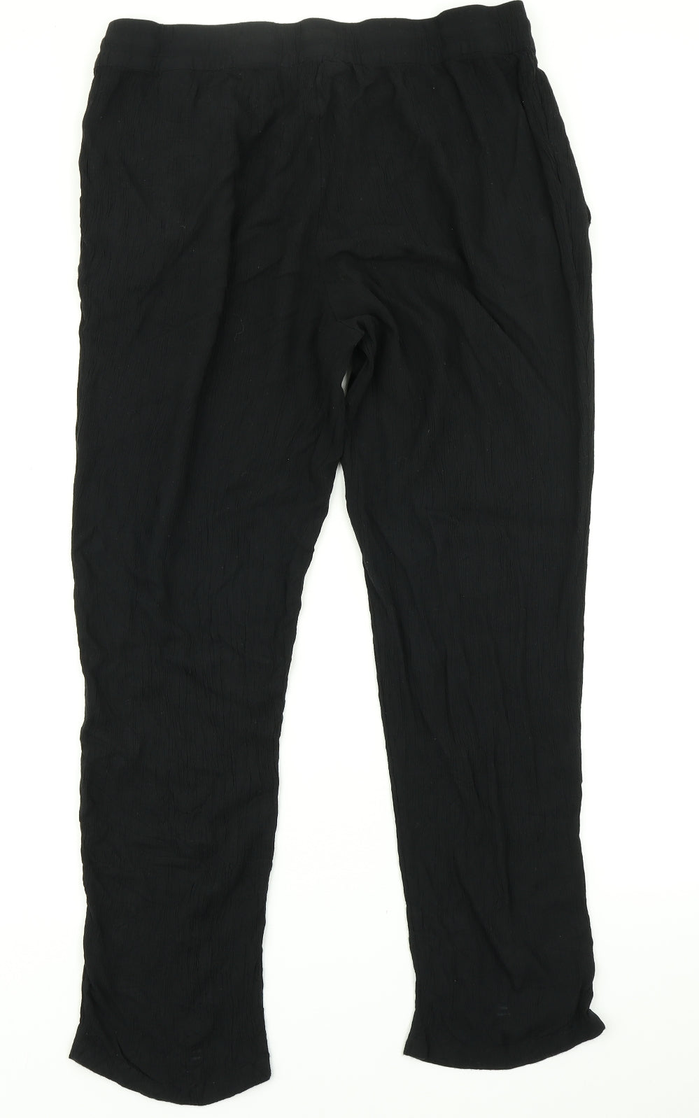 M&S Collection Womens Black   Trousers  Size 14 L28 in