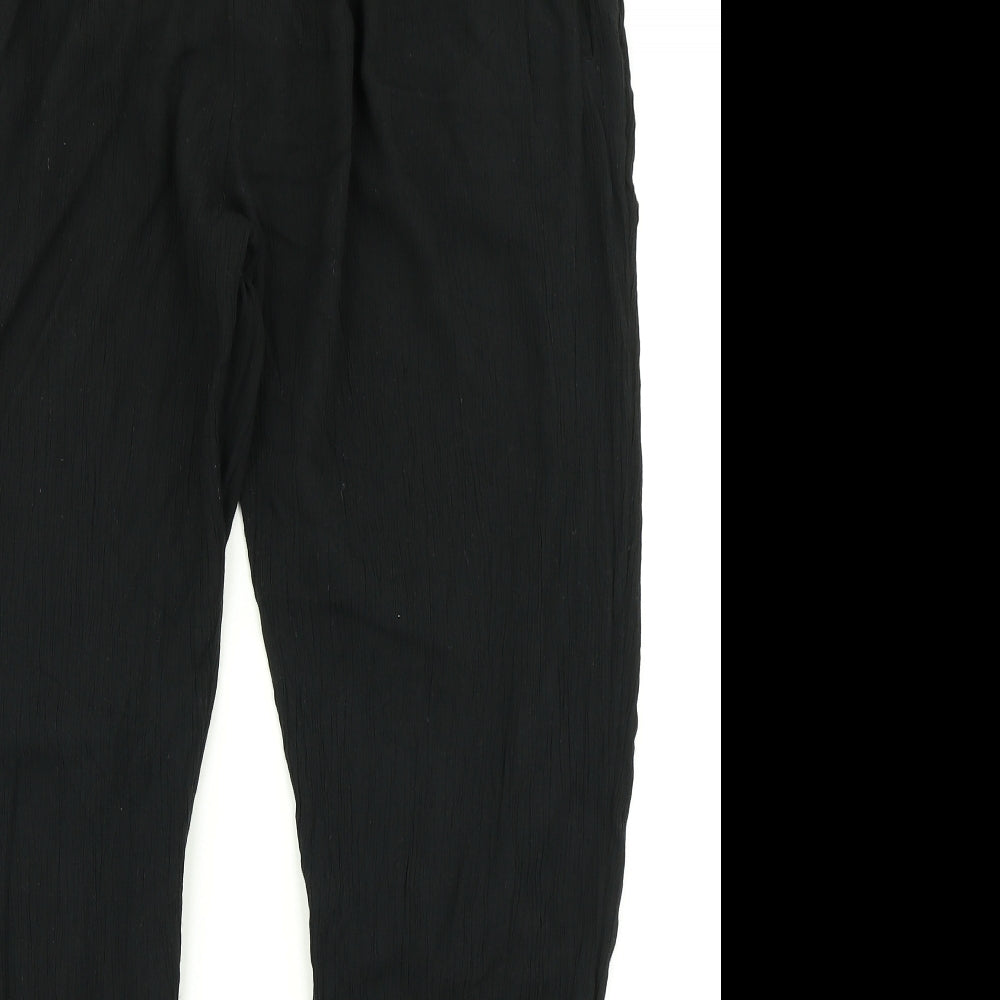 M&S Collection Womens Black   Trousers  Size 14 L28 in