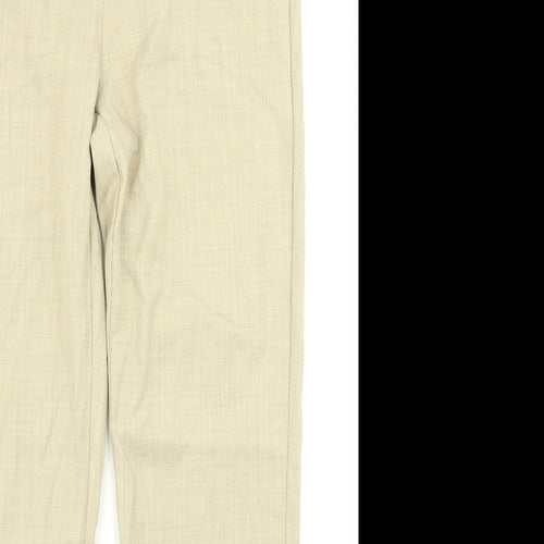 M&S Collection Womens Beige   Trousers  Size 12 L27 in
