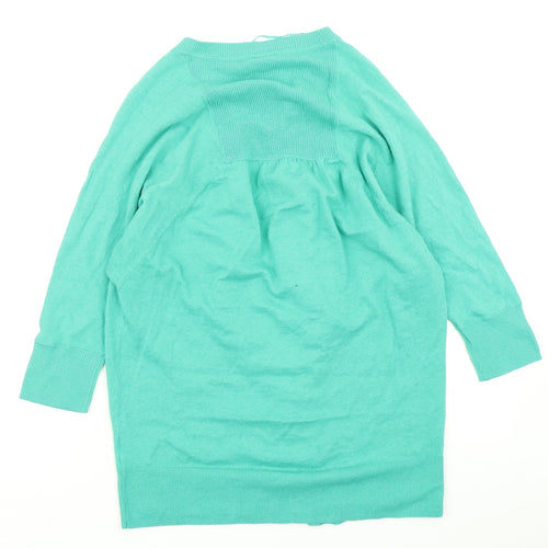 Monsoon Womens Green  Knit Cardigan Jumper Size S