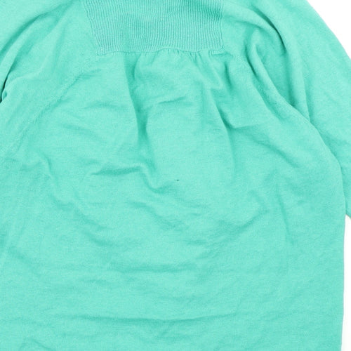 Monsoon Womens Green  Knit Cardigan Jumper Size S