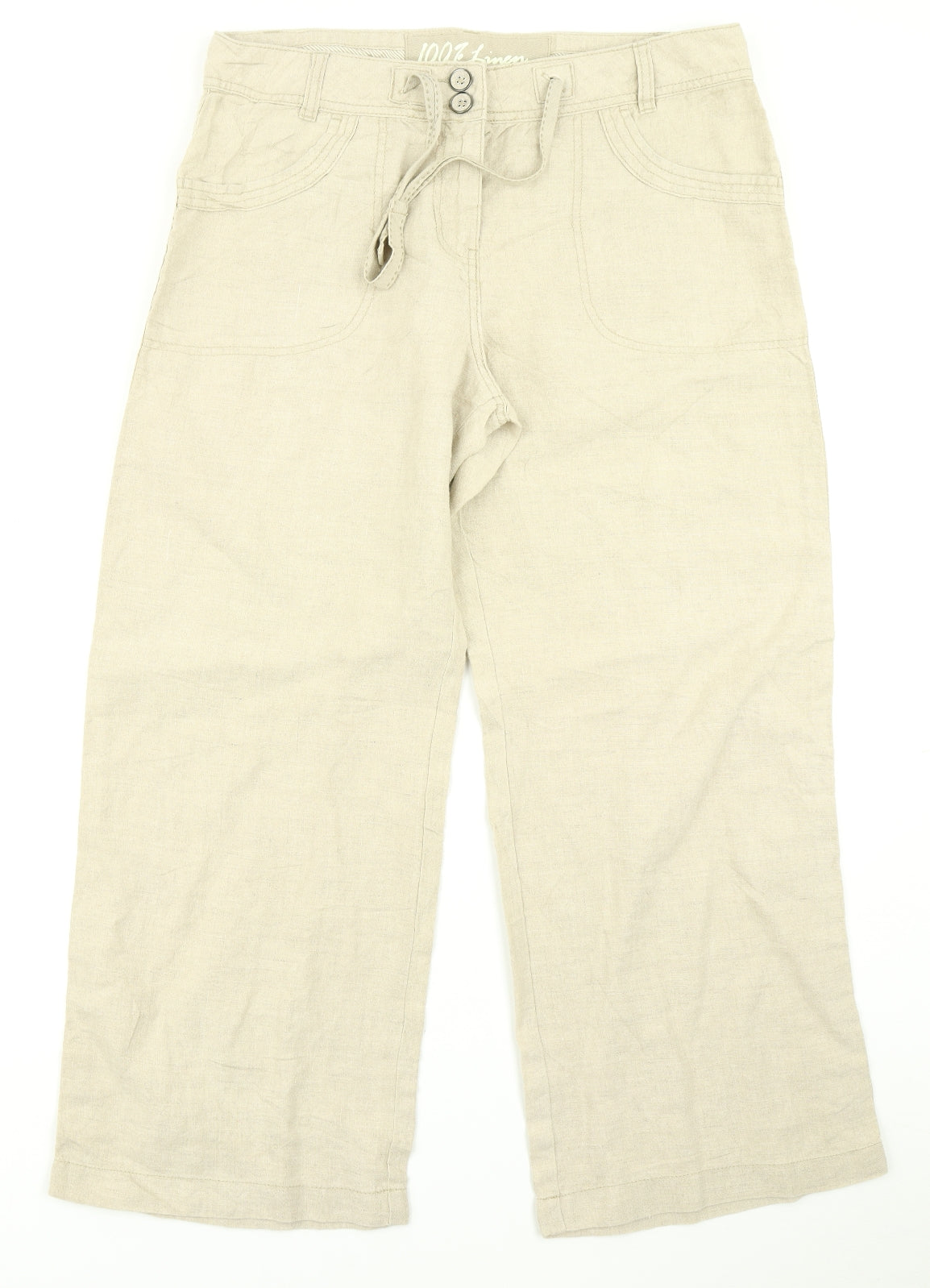 George Womens Beige   Trousers  Size 14 L24 in
