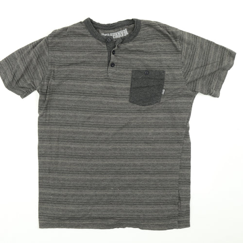 Company8! Mens Grey Striped   T-Shirt Size L