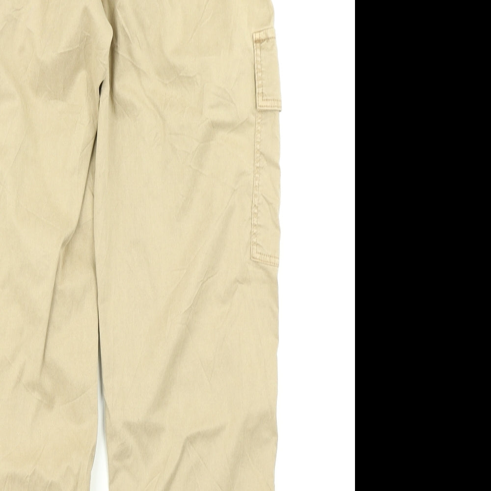 M&S Collection Womens Brown   Cargo Trousers Size 6 L26 in