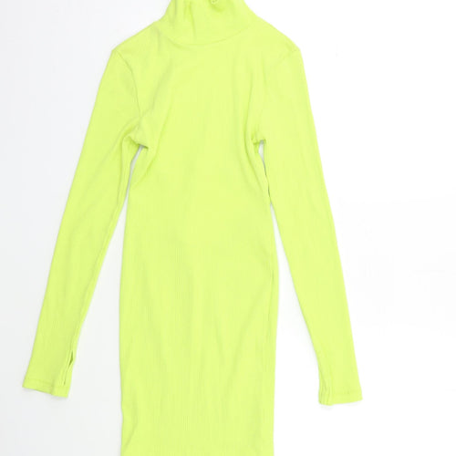 COLLUSION Womens Yellow   Bodycon  Size 8  - Open Back