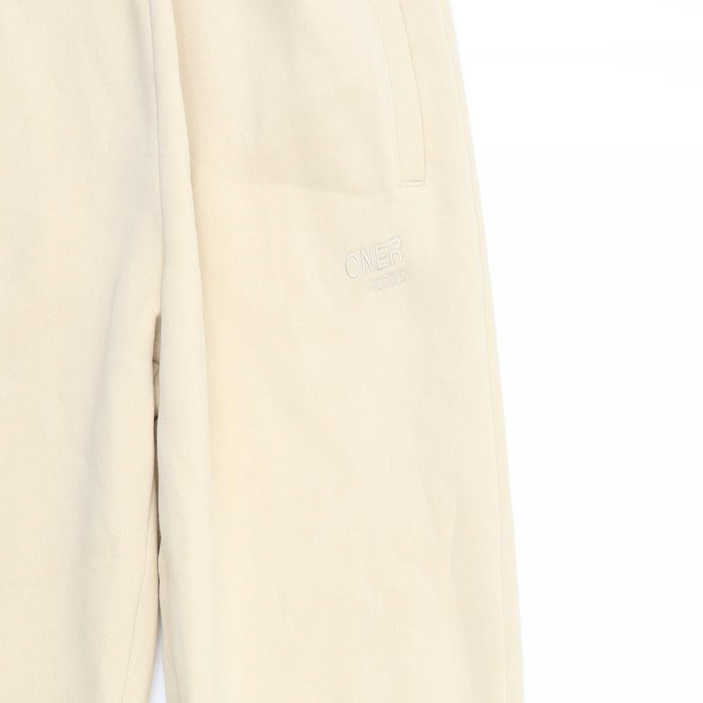 ACTIVE ONE Womens Beige   Sweatpants Trousers Size 26 in L30 in