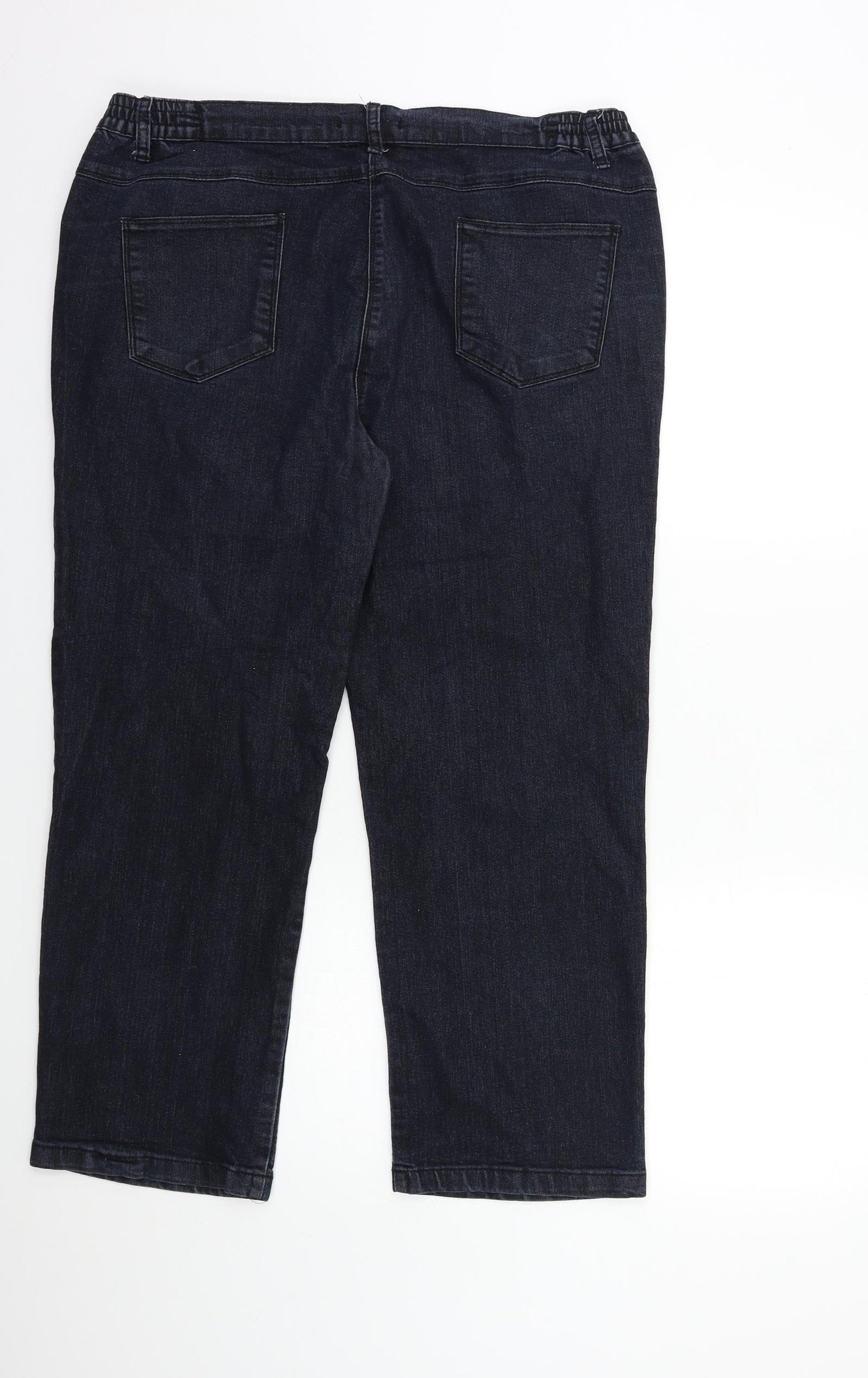 Bonmarché Womens Blue  Denim Straight Jeans Size 16 L27 in