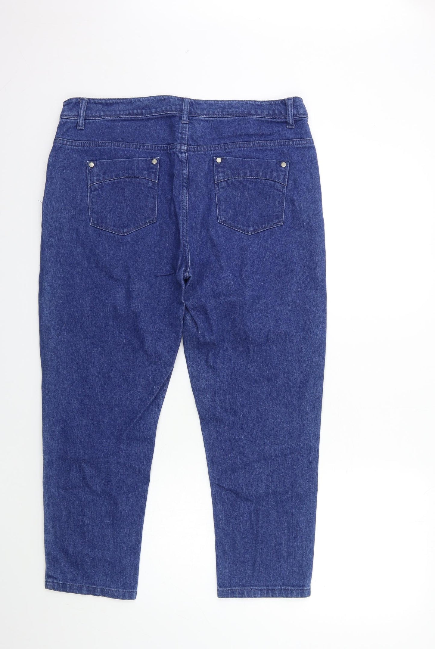 BHS Womens Blue  Denim Straight Jeans Size 16 L25 in